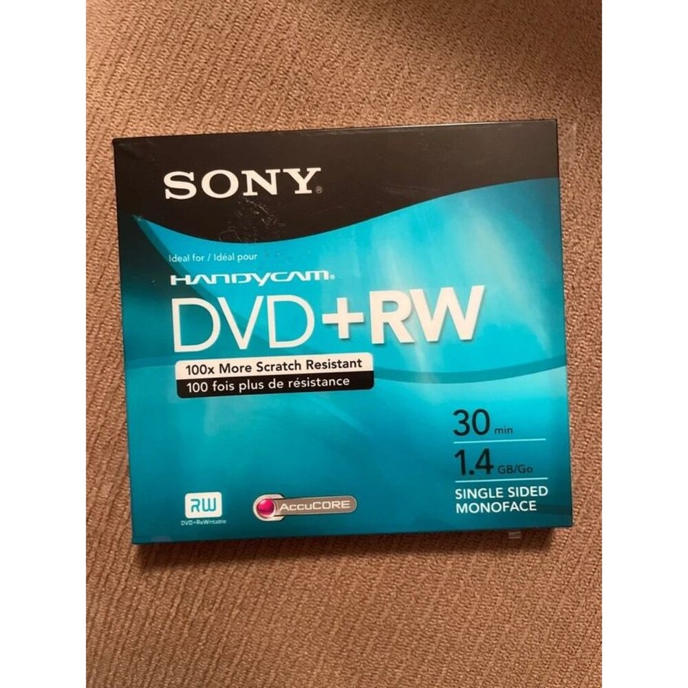 Sony Handycam DVD+RW single sided monoface